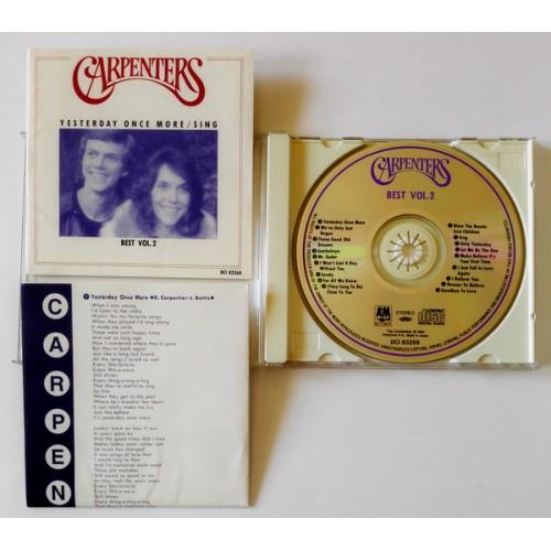  CD Audio  Carpenters – Carpenters Best Vol. 2 Yesterday Once More / Sing in Vinyl Play магазин LP и CD  09889 
