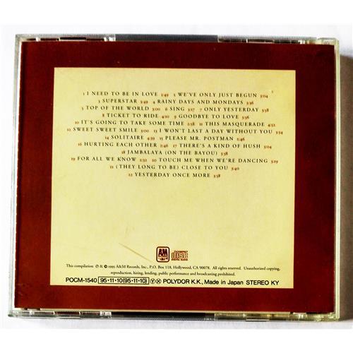  CD Audio  Carpenters – Twenty-Two Hits Of The Carpenters picture in  Vinyl Play магазин LP и CD  09191  1 