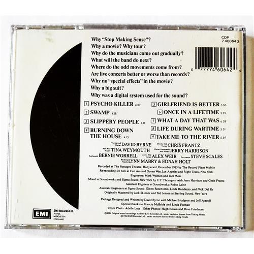 Картинка  CD Audio  Talking Heads – Stop Making Sense в  Vinyl Play магазин LP и CD   09189 1 