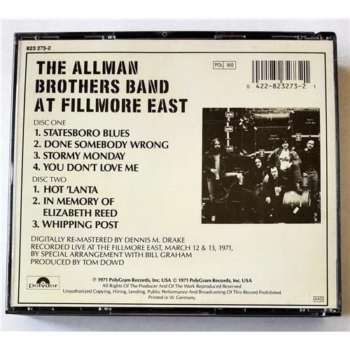 Картинка  CD Audio  The Allman Brothers Band – The Allman Brothers Band At Fillmore East в  Vinyl Play магазин LP и CD   07859 3 