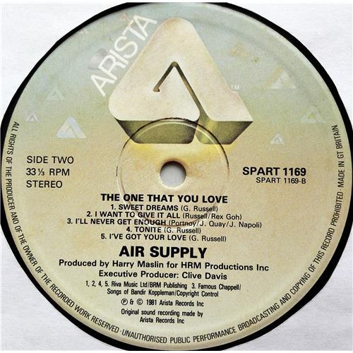Картинка  Виниловые пластинки  Air Supply – The One That You Love / SPART 1169 в  Vinyl Play магазин LP и CD   07524 3 