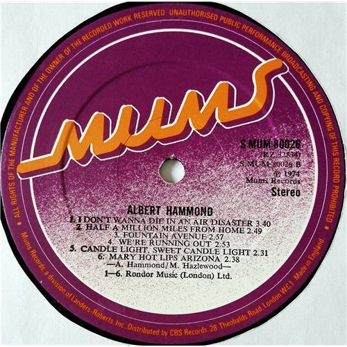 Картинка  Виниловые пластинки  Albert Hammond – Albert Hammond / MUM 80026 в  Vinyl Play магазин LP и CD   08563 3 