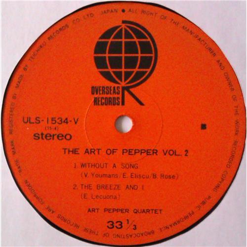 Картинка  Виниловые пластинки  Art Pepper Quartet – The Art Of Pepper Vol. 2 / ULS-1534-V в  Vinyl Play магазин LP и CD   04520 3 