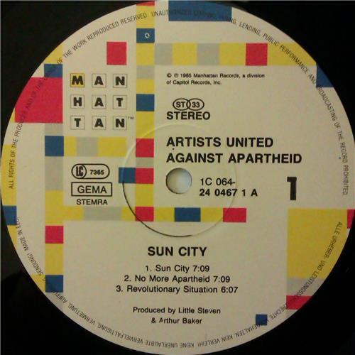  Vinyl records  Artists United Against Apartheid – Sun City / 1C 064 24 0467 1 picture in  Vinyl Play магазин LP и CD  04359  2 