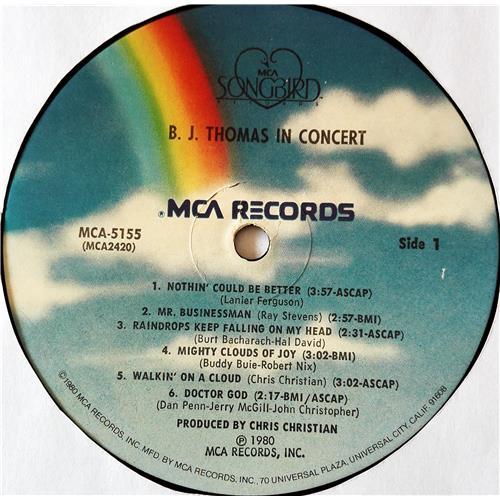 Картинка  Виниловые пластинки  B.J. Thomas – B.J. Thomas In Concert / MCA-5155 в  Vinyl Play магазин LP и CD   07703 3 