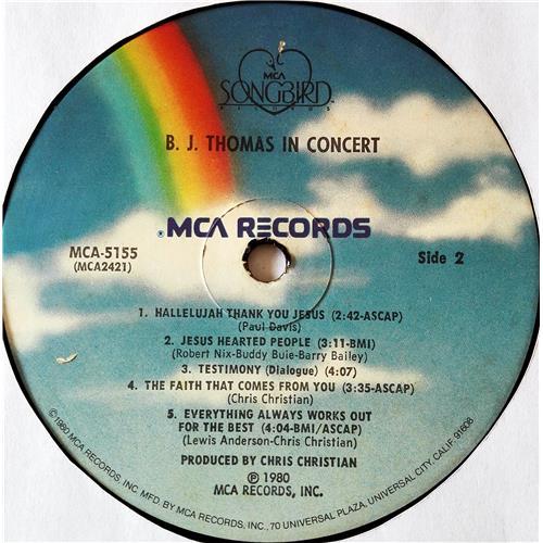 Картинка  Виниловые пластинки  B.J. Thomas – B.J. Thomas In Concert / MCA-5155 в  Vinyl Play магазин LP и CD   07703 4 