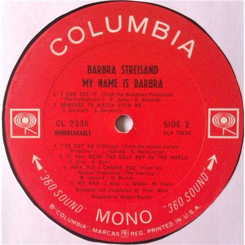  Vinyl records  Barbra Streisand – My Name Is Barbra / CL 2336 picture in  Vinyl Play магазин LP и CD  04507  3 
