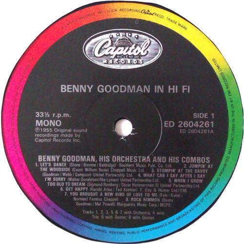  Vinyl records  Benny Goodman – B.G. In Hi-Fi / ED 26 0426 1 picture in  Vinyl Play магазин LP и CD  04579  2 