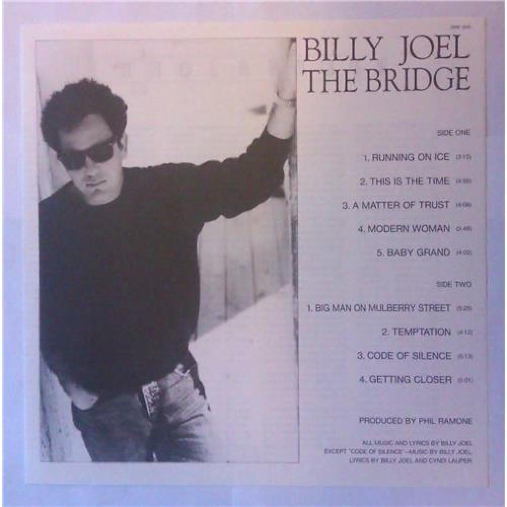 Matter of trust billy. Billy Joel the Bridge 1986. Билли Джоэл пластинки. Billy Joel a matter of Trust. Billy Joel - the Bridge (1986) - картинки.