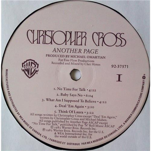 Картинка  Виниловые пластинки  Christopher Cross – Another Page / 92 37571 в  Vinyl Play магазин LP и CD   05013 4 