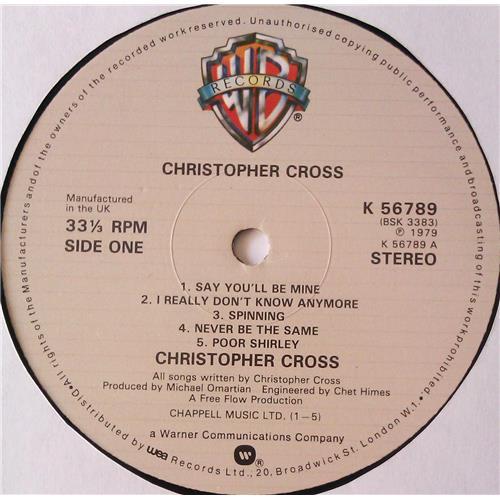 Картинка  Виниловые пластинки  Christopher Cross – Christopher Cross / K 56789 в  Vinyl Play магазин LP и CD   05625 4 