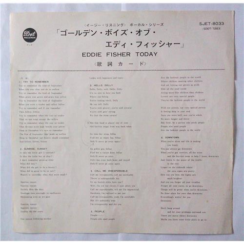 Картинка  Виниловые пластинки  Eddie Fisher – Eddie Fisher Today! / SJET-8033 в  Vinyl Play магазин LP и CD   04530 2 