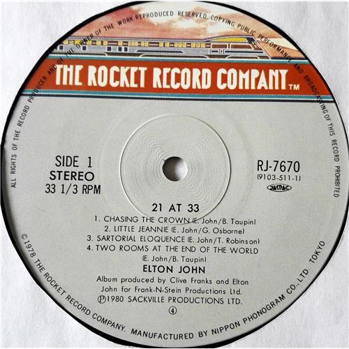 Картинка  Виниловые пластинки  Elton John – 21 At 33 / RJ-7670 в  Vinyl Play магазин LP и CD   07362 3 