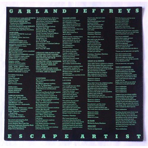 Картинка  Виниловые пластинки  Garland Jeffreys – Escape Artist / EPC 84808 в  Vinyl Play магазин LP и CD   05833 2 
