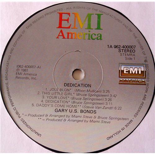 Картинка  Виниловые пластинки  Gary U.S. Bonds – Dedication / 1A 062-400007 в  Vinyl Play магазин LP и CD   06737 4 
