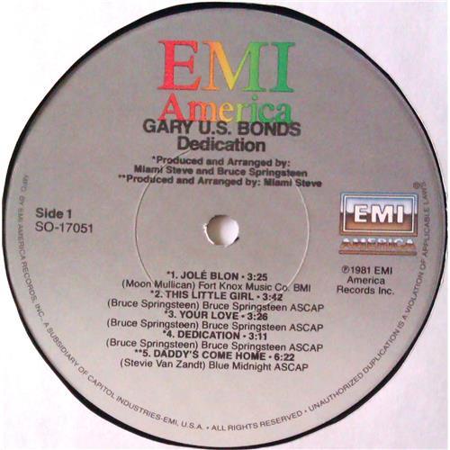 Картинка  Виниловые пластинки  Gary U.S. Bonds – Dedication / SO-17051 в  Vinyl Play магазин LP и CD   04801 4 