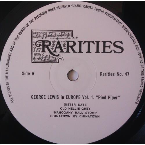  Vinyl records  George Lewis – George Lewis In Europe Vol. 1. 'Pied Piper' / Rarities No. 47 picture in  Vinyl Play магазин LP и CD  04195  2 