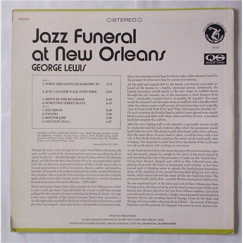 Картинка  Виниловые пластинки  George Lewis – Jazz Funeral At New Orleans / OL-7117 в  Vinyl Play магазин LP и CD   04504 1 
