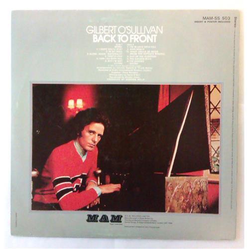 Картинка  Виниловые пластинки  Gilbert O'Sullivan – Back To Front / MAM-SS 503 в  Vinyl Play магазин LP и CD   04400 1 