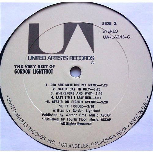 Картинка  Виниловые пластинки  Gordon Lightfoot – The Very Best Of Gordon Lightfoot / UA-LA243-G в  Vinyl Play магазин LP и CD   06230 3 