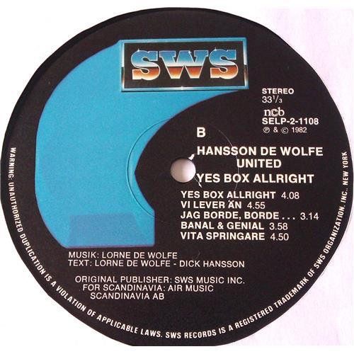 Картинка  Виниловые пластинки  Hansson De Wolfe United – Yes Box Allright / SELP 2-1108 в  Vinyl Play магазин LP и CD   06491 3 