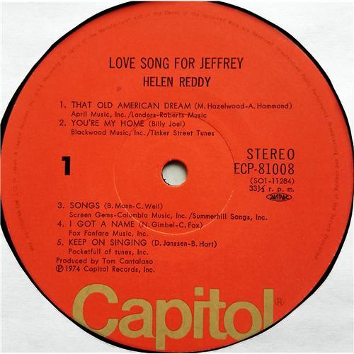 Картинка  Виниловые пластинки  Helen Reddy – Love Song For Jeffrey / ECP-81008 в  Vinyl Play магазин LP и CD   07498 6 