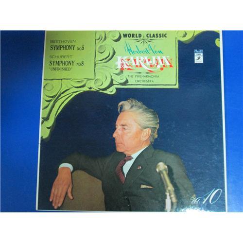  Vinyl records  Herbert Von Karajan, The Philarmonia Orchestra – Beethoven: Symphony No. 5 / Schubert: Symphony No. 8 - Vol. 10 / SK-710 in Vinyl Play магазин LP и CD  01090 