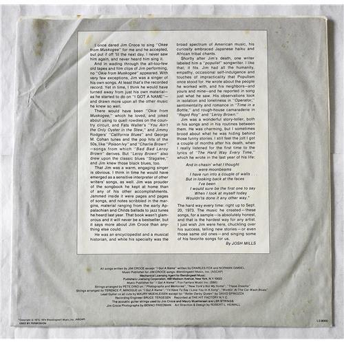  Vinyl records  Jim Croce – Photographs And Memories His Greatest Hits / LS 8000 picture in  Vinyl Play магазин LP и CD  07546  3 