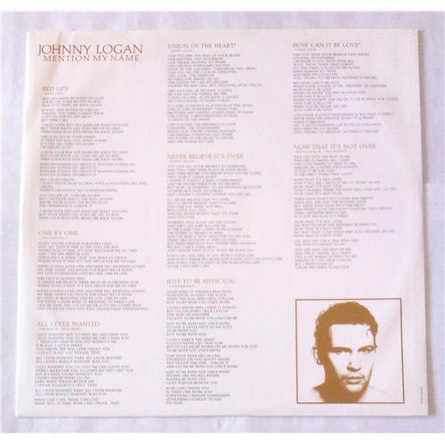  Vinyl records  Johnny Logan – Mention My Name / CBS 465194 1 picture in  Vinyl Play магазин LP и CD  06689  2 