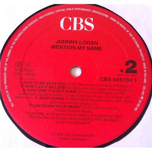 Картинка  Виниловые пластинки  Johnny Logan – Mention My Name / CBS 465194 1 в  Vinyl Play магазин LP и CD   06689 5 