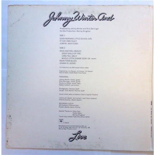 Картинка  Виниловые пластинки  Johnny Winter And – Live Johnny Winter And / C 30475 в  Vinyl Play магазин LP и CD   03813 1 