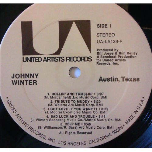 Картинка  Виниловые пластинки  Johnny Winter – Austin Texas / UA-LA139-F в  Vinyl Play магазин LP и CD   03815 2 