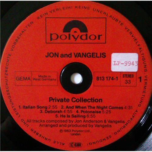 Картинка  Виниловые пластинки  Jon & Vangelis – Private Collection / 813 174-1 в  Vinyl Play магазин LP и CD   04381 4 