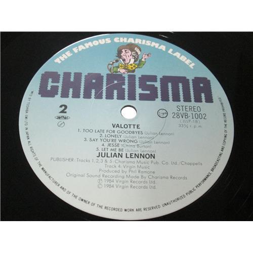 Картинка  Виниловые пластинки  Julian Lennon – Valotte / 28VB-1002 в  Vinyl Play магазин LP и CD   01024 3 