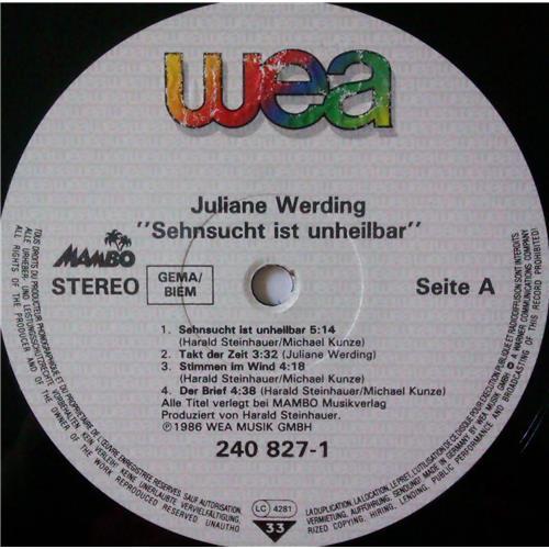 Vinyl records  Juliane Werding – Sehnsucht Ist Unheilbar / 240 827-1 picture in  Vinyl Play магазин LP и CD  04310  2 