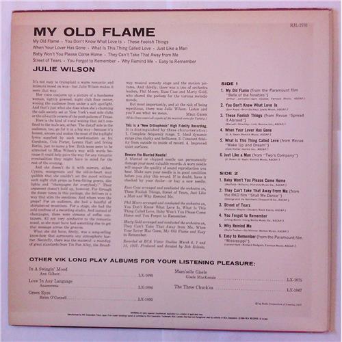 Картинка  Виниловые пластинки  Julie Wilson – My Old Flame / RJL 2701 в  Vinyl Play магазин LP и CD   04574 1 