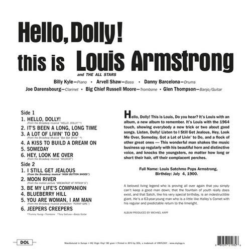  Vinyl records  Louis Armstrong – Hello, Dolly! / DOL982HG / Sealed picture in  Vinyl Play магазин LP и CD  07346  1 