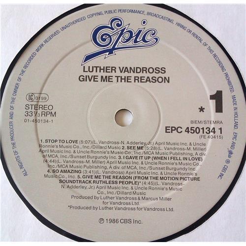 Vinyl records  Luther Vandross – Give Me The Reason / EPC 450134 1 picture in  Vinyl Play магазин LP и CD  06718  6 