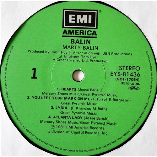 Картинка  Виниловые пластинки  Marty Balin – Balin / EYS-81436 в  Vinyl Play магазин LP и CD   07439 4 