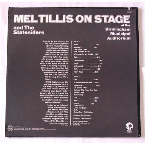  Vinyl records  Mel Tillis And The Statesiders – Mel Tillis On Stage At The Birmingham Municipal Auditorium / SE-4889 picture in  Vinyl Play магазин LP и CD  06959  1 