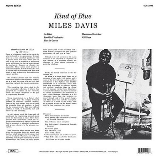  Vinyl records  Miles Davis – Kind Of Blue / DOL725MB / Sealed picture in  Vinyl Play магазин LP и CD  07344  1 