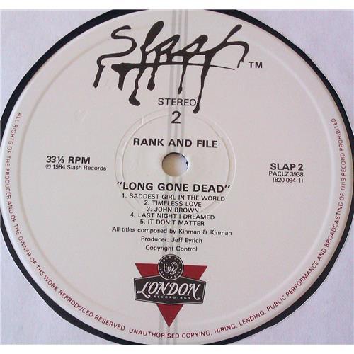 Картинка  Виниловые пластинки  Rank And File – Long Gone Dead / SLAP 2 в  Vinyl Play магазин LP и CD   06688 3 