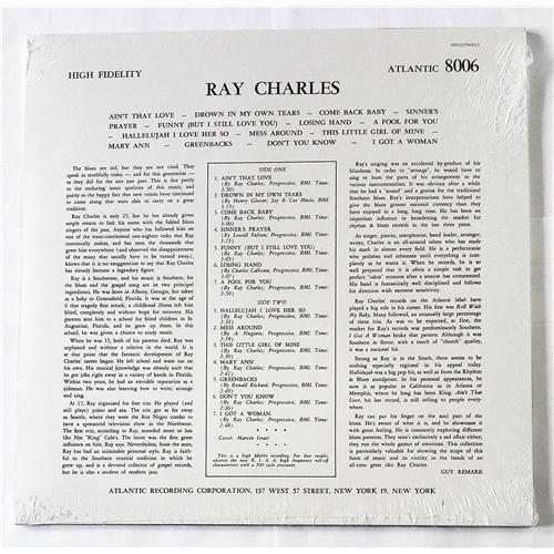  Vinyl records  Ray Charles – Ray Charles / 8006 / Sealed picture in  Vinyl Play магазин LP и CD  08599  1 
