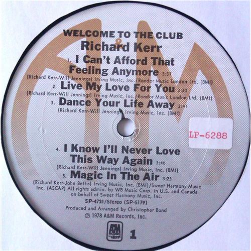 Картинка  Виниловые пластинки  Richard Kerr – Welcome To The Club / SP-4721 в  Vinyl Play магазин LP и CD   04996 4 