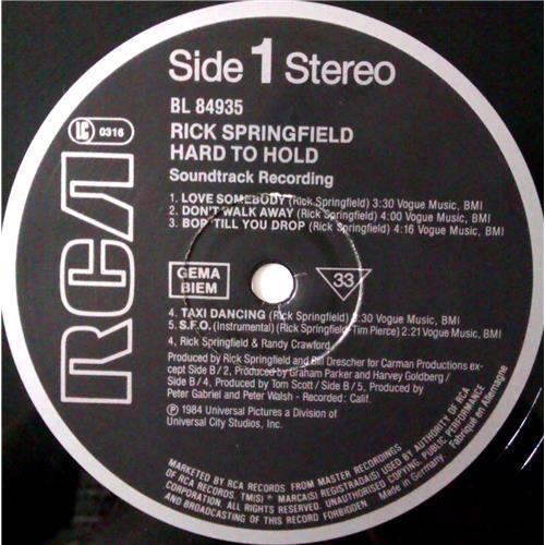 Картинка  Виниловые пластинки  Rick Springfield – Hard To Hold - Soundtrack Recording /  BL84935 в  Vinyl Play магазин LP и CD   04402 4 