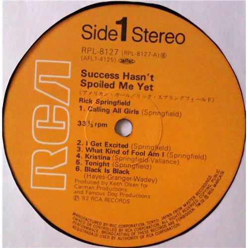 Картинка  Виниловые пластинки  Rick Springfield – Success Hasn't Spoiled Me Yet / RPL-8127 в  Vinyl Play магазин LP и CD   04794 4 