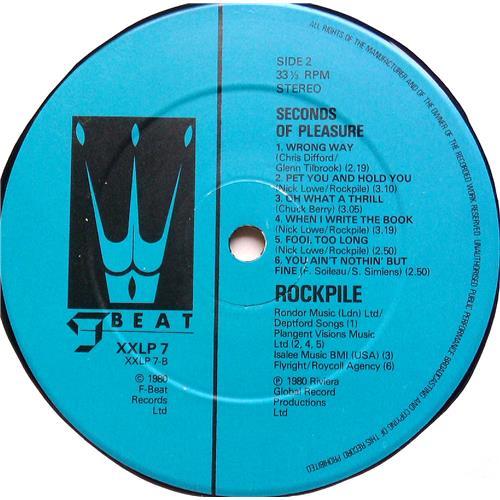 Картинка  Виниловые пластинки  Rockpile – Seconds Of Pleasure / XXLP 7 в  Vinyl Play магазин LP и CD   06607 5 