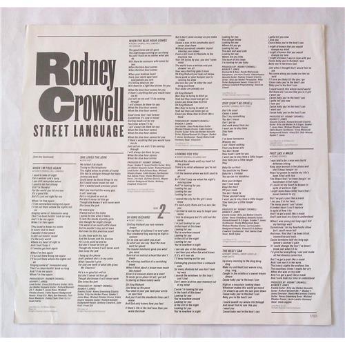 Картинка  Виниловые пластинки  Rodney Crowell – Street Language / CBS 57021 в  Vinyl Play магазин LP и CD   06693 3 