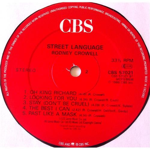 Картинка  Виниловые пластинки  Rodney Crowell – Street Language / CBS 57021 в  Vinyl Play магазин LP и CD   06693 5 