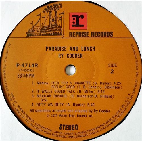  Vinyl records  Ry Cooder – Paradise And Lunch / P-4714R picture in  Vinyl Play магазин LP и CD  08541  6 